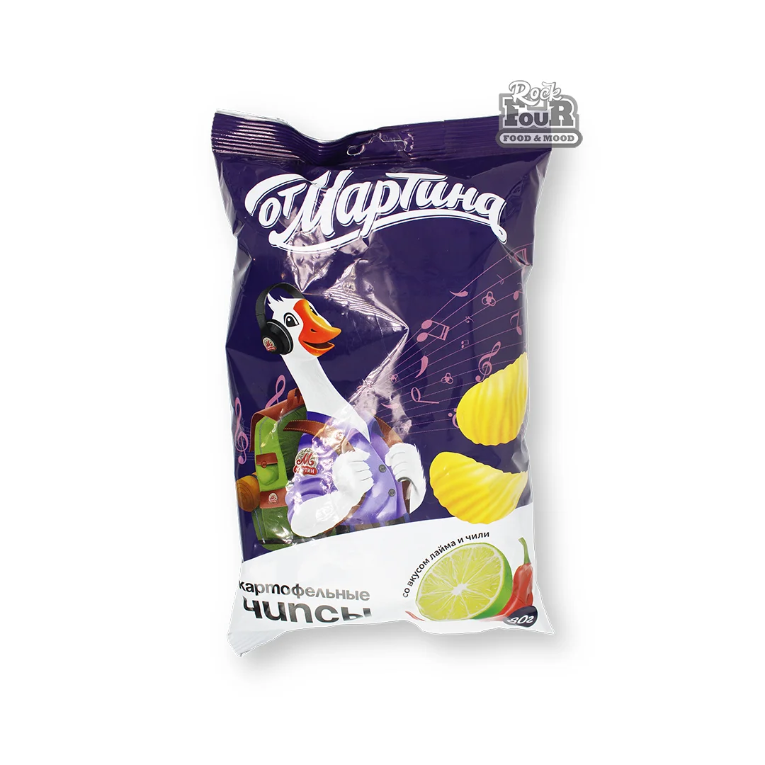 Chips "Ot Martina" with lime and chili flavor 80g